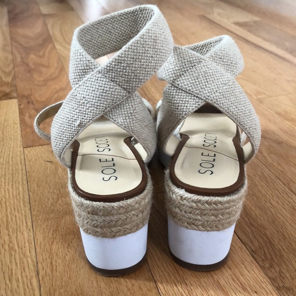 Sole Society Aven Wedge Sandal EUC! - Picture 7 of 11